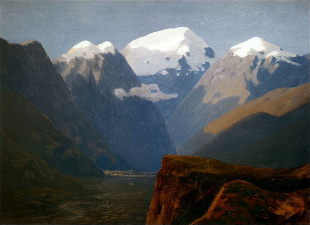 Снежные вершины. Кавказ. 1890
