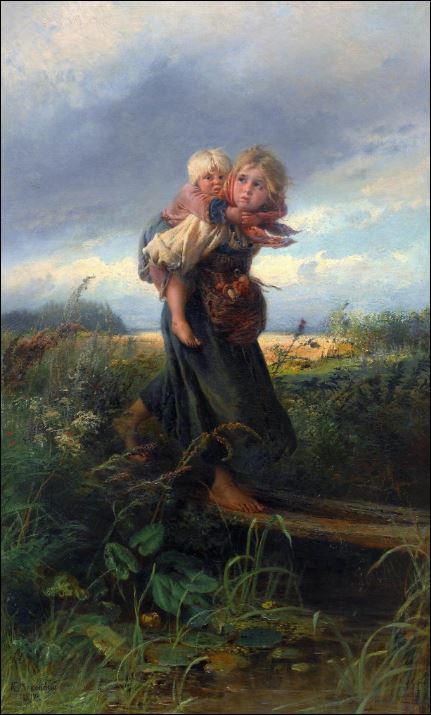 Дети, бегущие от грозы. 1872