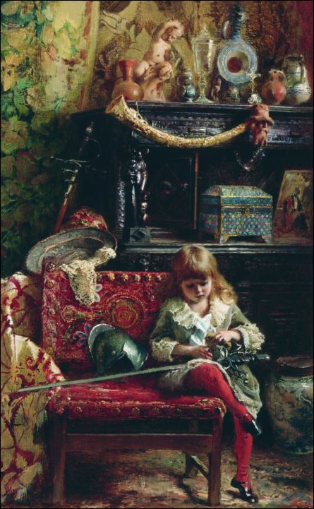 Портрет сына в мастерской (Маленький антиквар). 1882