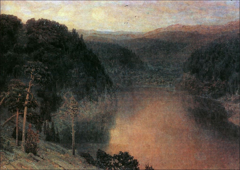 Горное озеро. Урал. 1892