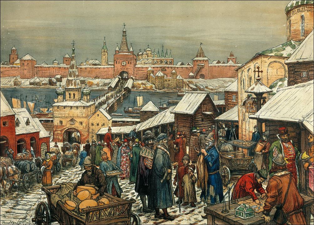 Торг в Нижнем Новгороде. 1908