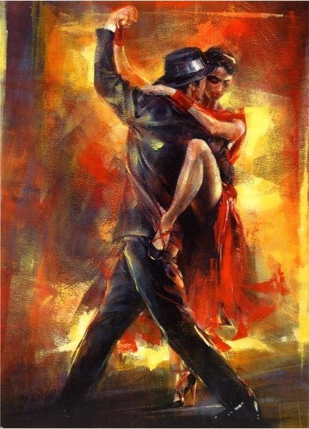 Репродукция картины 'Аргентинское танго' Альварес Педро. Купить