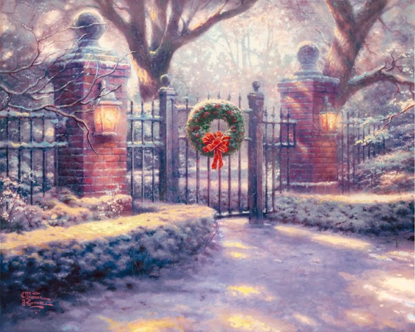 Репродукция картины 'Рождественские ворота' Кинкейд Томас. Купить