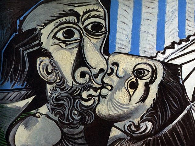 Репродукция картины 'Поцелуй II' Пикассо Пабло. Купить