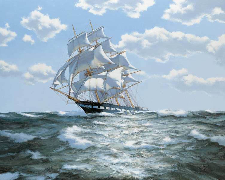 Репродукция картины 'Морской пейзаж' Даусон Монтегю. Купить