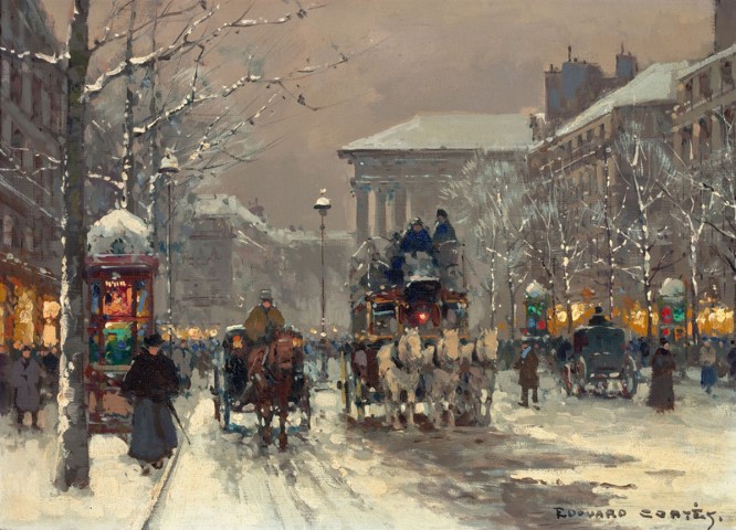 Зима в Париже. 1930гг.