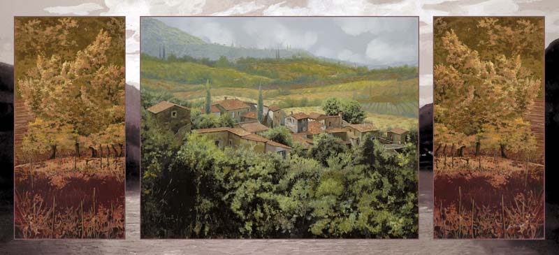 Репродукция картины 'Осень (триптих)' Борелли Гвидо. Купить