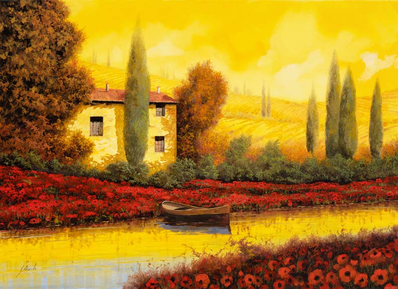 Репродукция картины 'Пейзаж VI' Борелли Гвидо. Купить