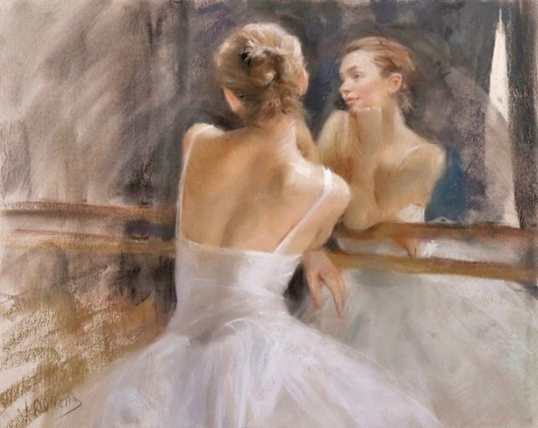 Балерина Ромеро у балетного станка