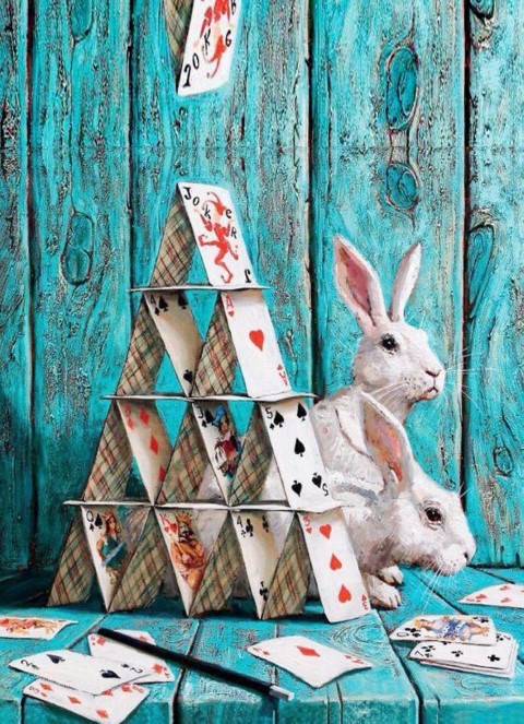 Репродукция картины 'Два кролика' . Купить