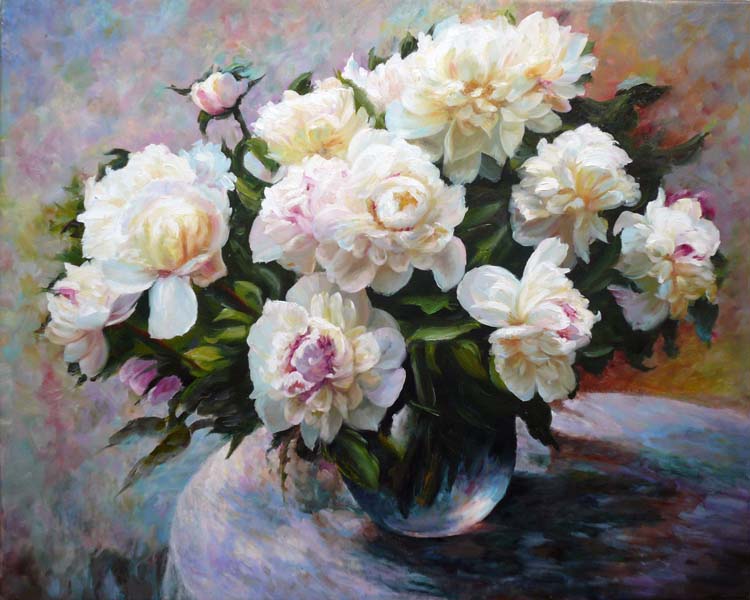 Репродукция картины 'Цветы в вазе' Копаня Збигнев. Купить