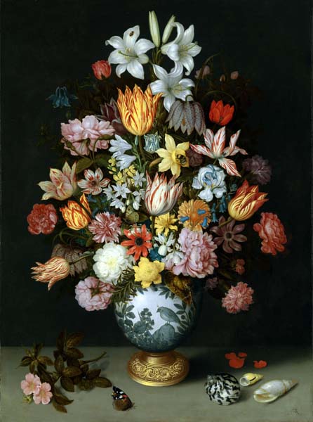 Натюрморт с цветами в вазе Ван-Ли
