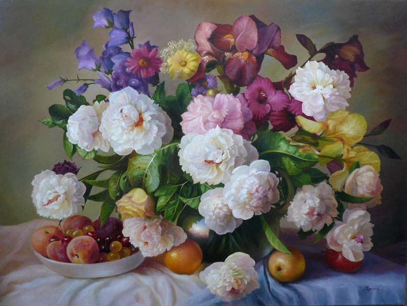 Репродукция картины 'Летнее разноцветие' Копаня Збигнев. Купить