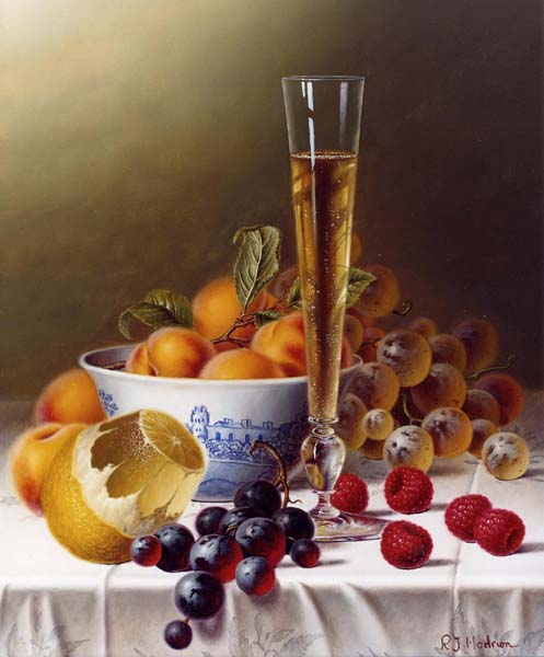 Репродукция картины 'Натюрморт с фруктами VIII' Ходриен Рой. Купить